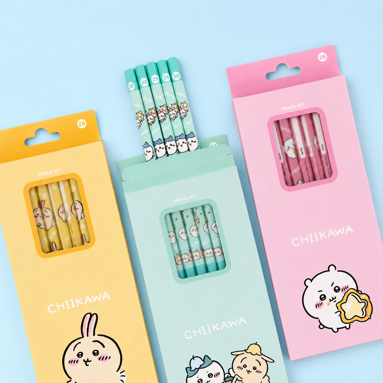 CHIIKAWA Blyant Sæt 5 stk.｜4 Varianter