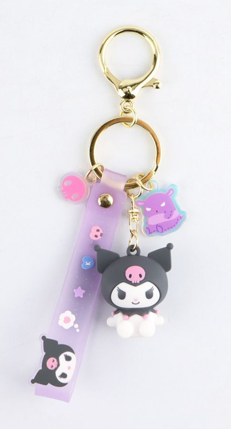 Kuromi Figur Nøglering