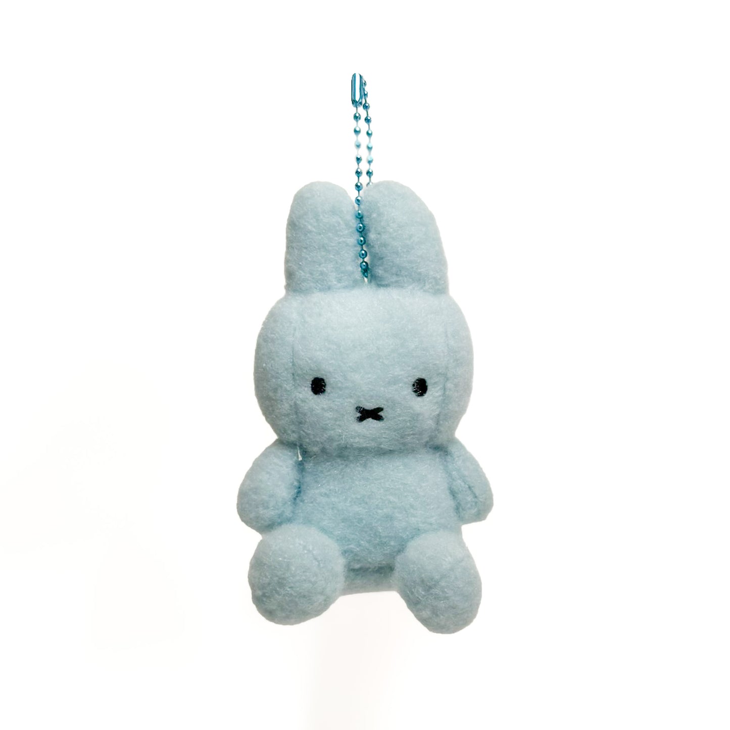 Miffy Sitting Creamy 8cm Plush Nøglering｜Blå