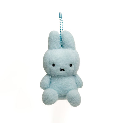 Miffy Sitting Creamy 8cm Plush Nøglering｜Blå