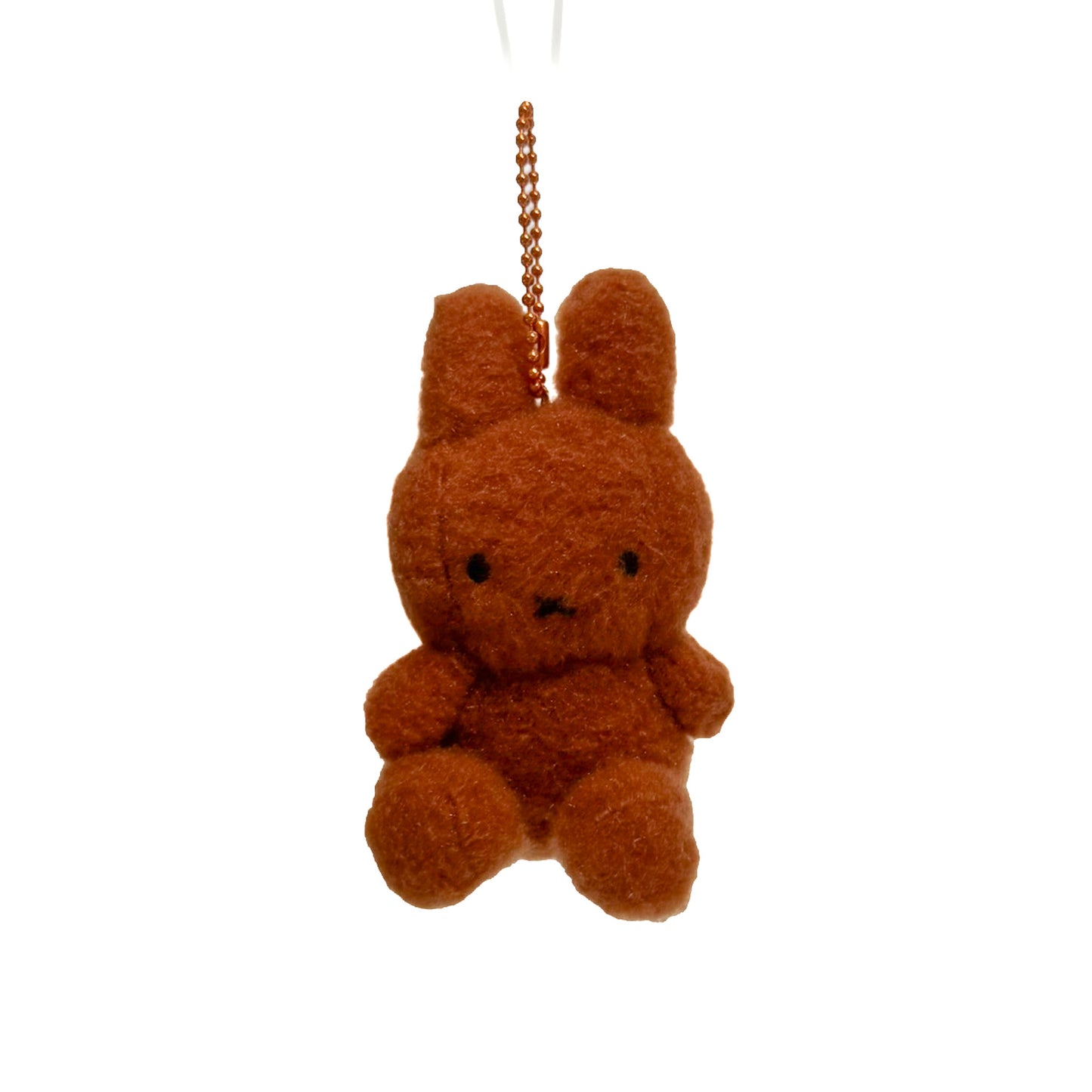 Miffy Sitting Creamy 8cm Plush Nøglering｜Brun