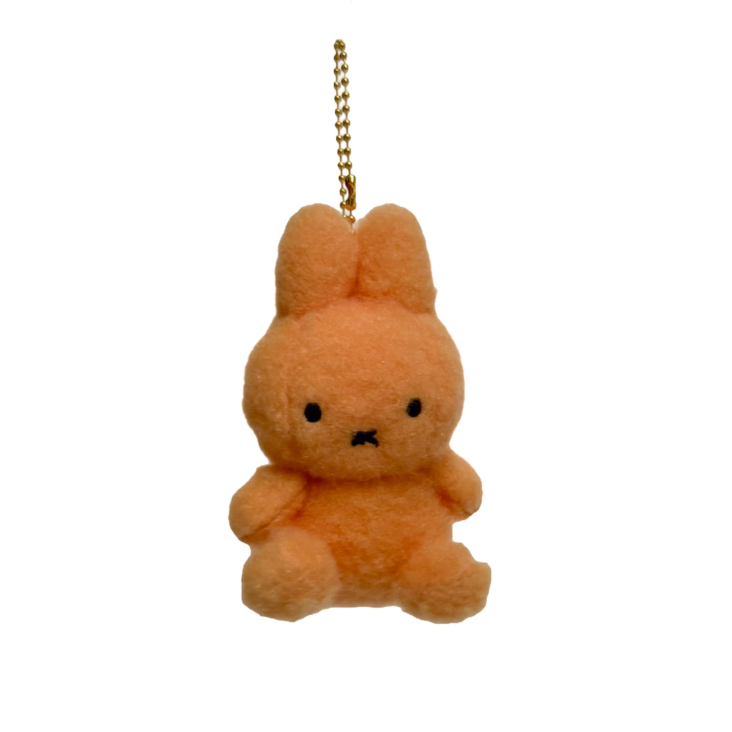 Miffy Sitting Creamy 8cm Plush Nøglering｜Orange