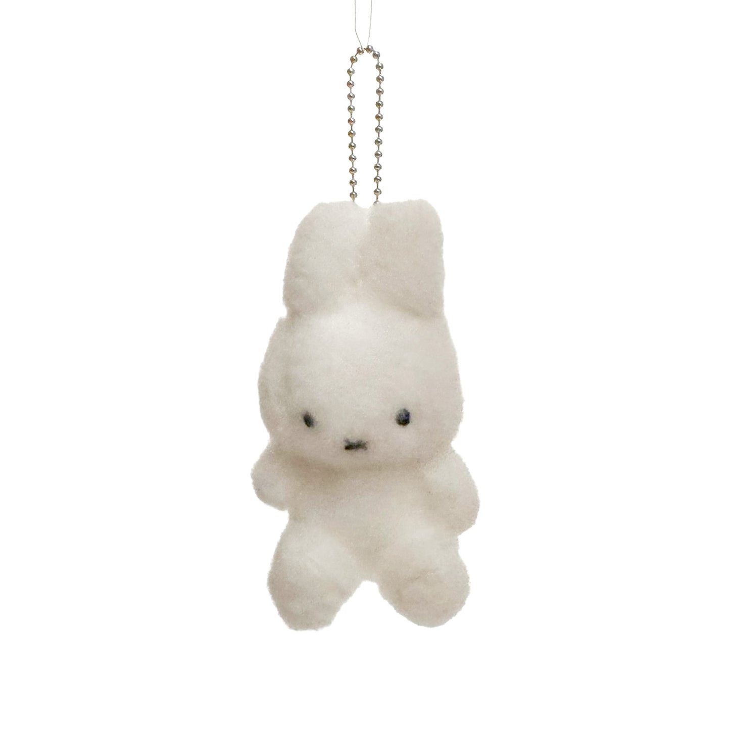 Miffy Sitting Creamy 8cm Plush Nøglering｜Hvid