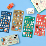Miffy Cushion Stickers｜4 Varianter