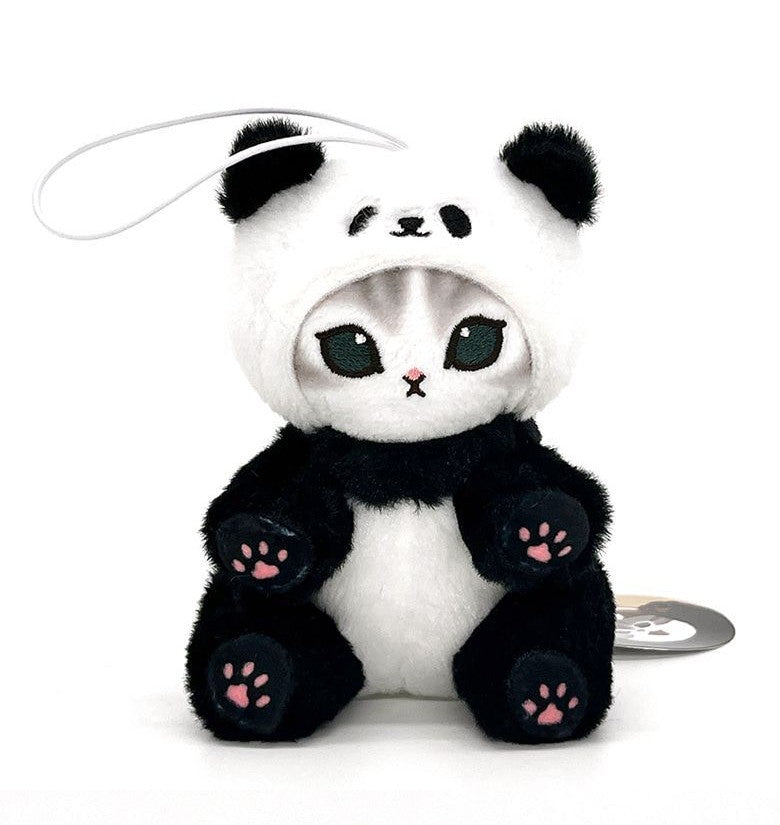 MofuSand Panda Kostume 11cm Plush Nøglering