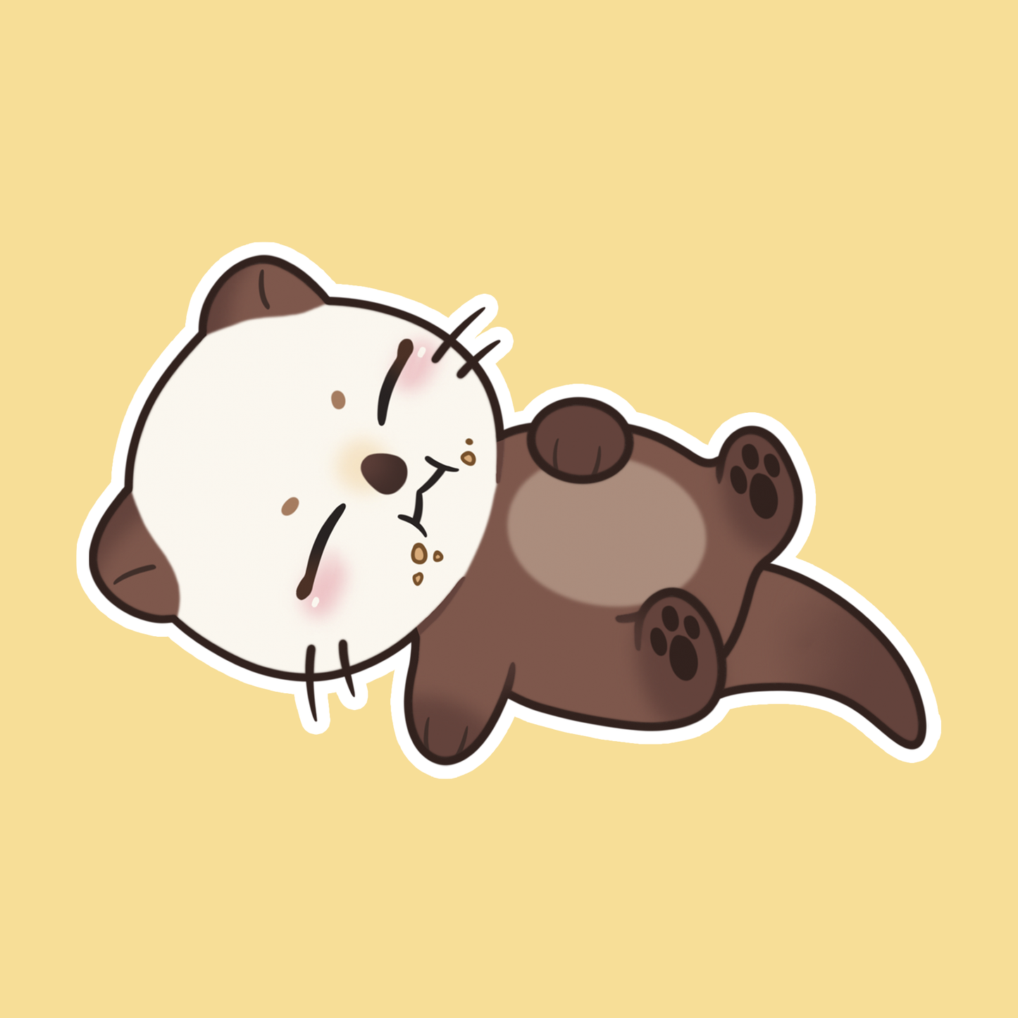 Odder Sticker: 'Food Coma'