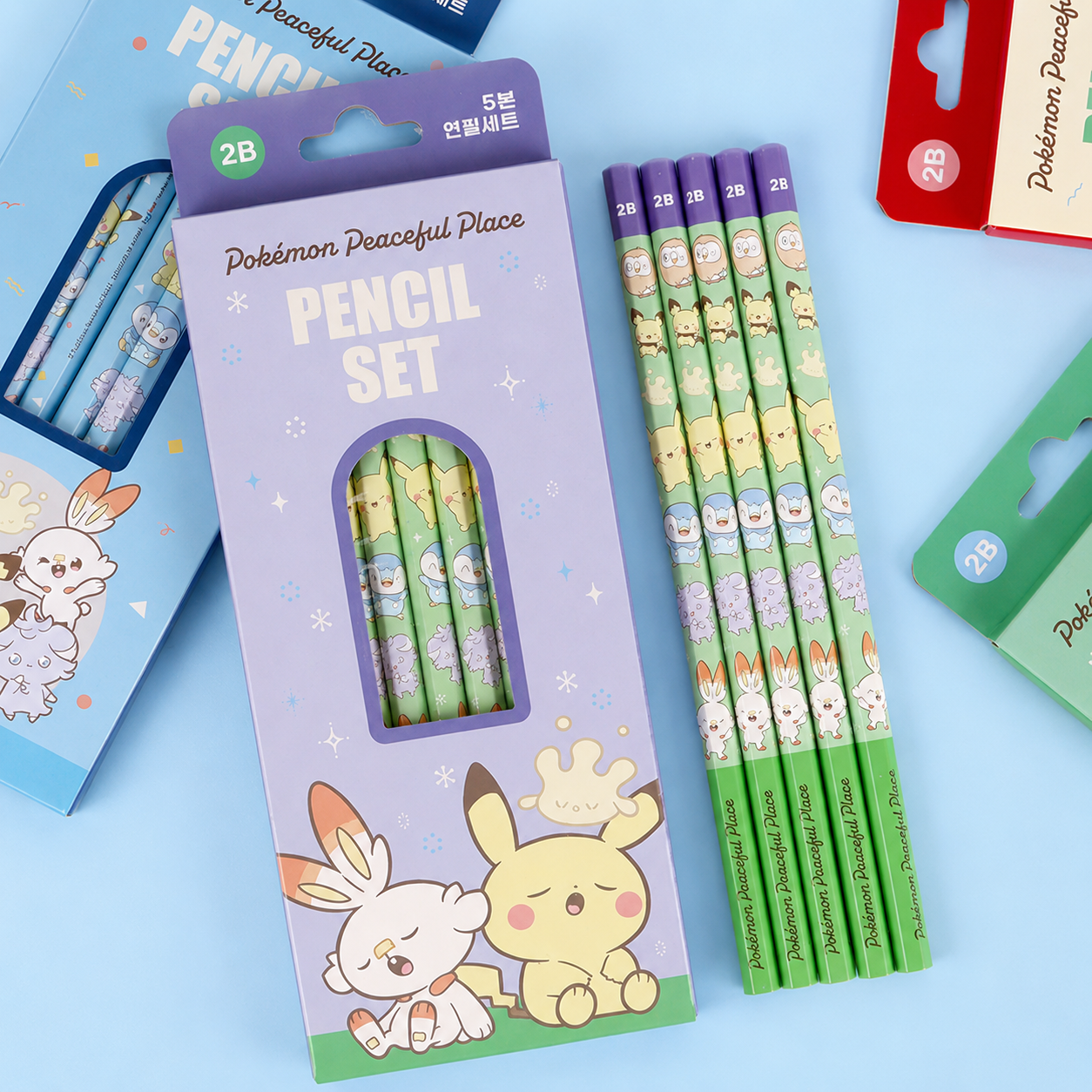 Pokémon Blyant Sæt 5 stk.｜4 Varianter