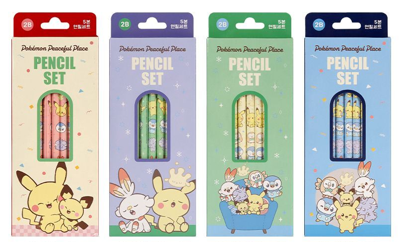 Pokémon Blyant Sæt 5 stk.｜4 Varianter